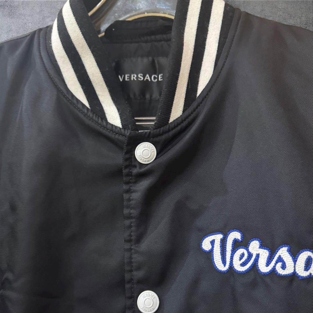 VERSACE ブラック スタジャン L ブルゾン ヴェルサーチ
