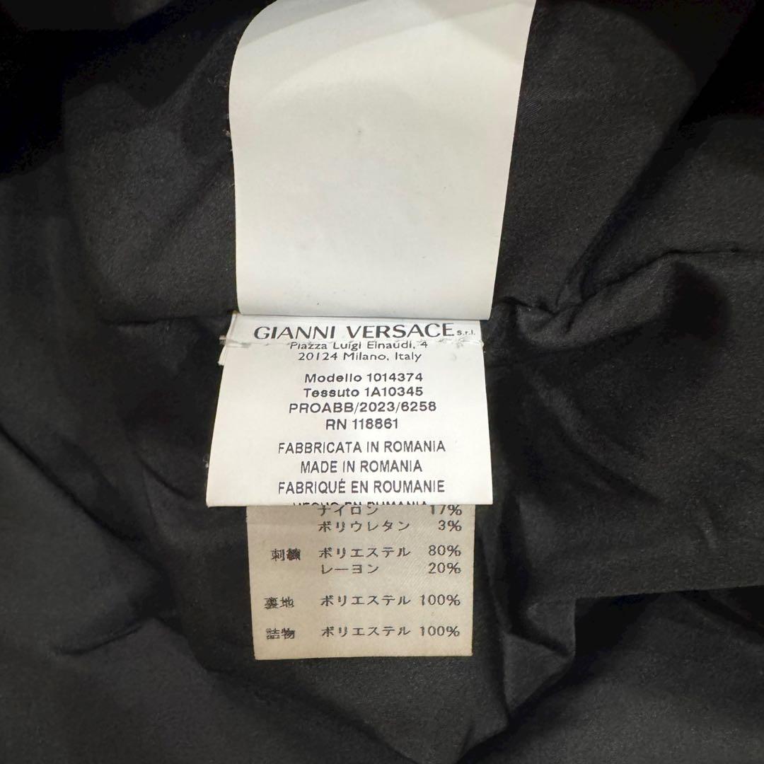 VERSACE ブラック スタジャン L ブルゾン ヴェルサーチ