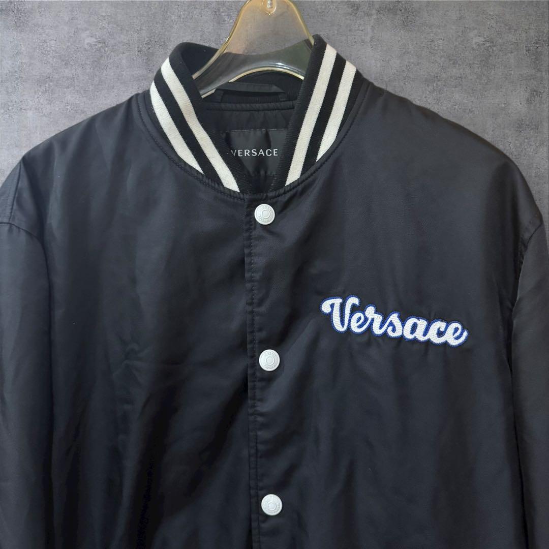 VERSACE ブラック スタジャン L ブルゾン ヴェルサーチ