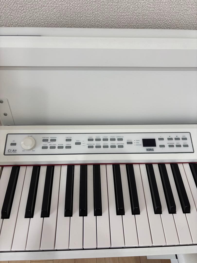 【かものはしこ】コルグ　KORG C1 Air 電子ピアノ　ホワイト　白
