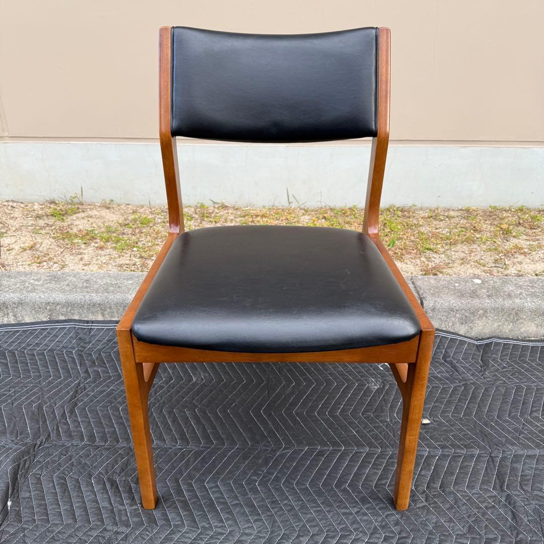 ② カリモク60 プラス　アームレス　ダイニングチェア ブラック ヴィンテージ