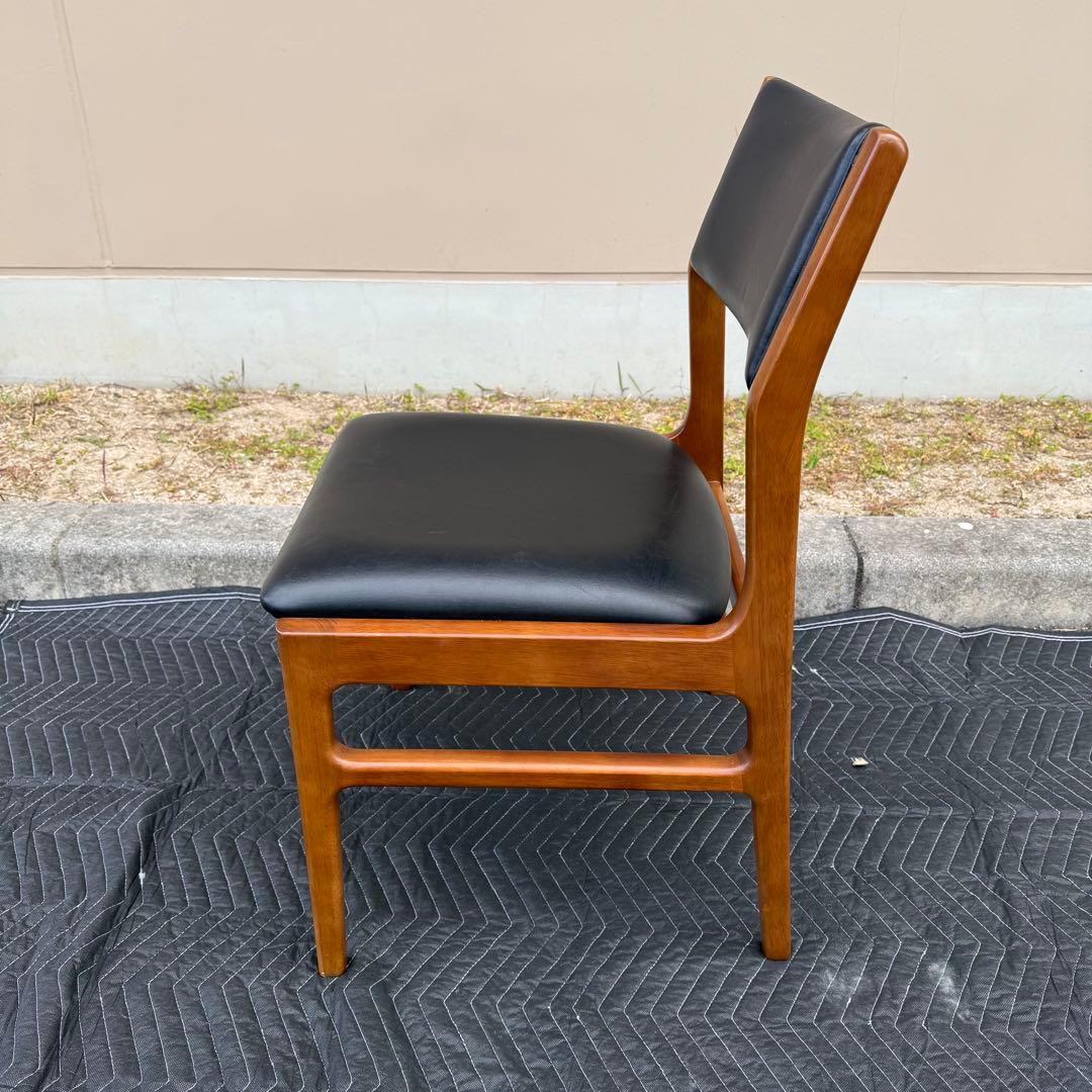 ② カリモク60 プラス　アームレス　ダイニングチェア ブラック ヴィンテージ