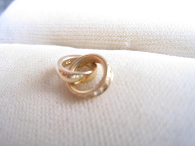 ☆可愛い！繋ぎ環形 k10金イエローゴールドペンダント 新品同様！