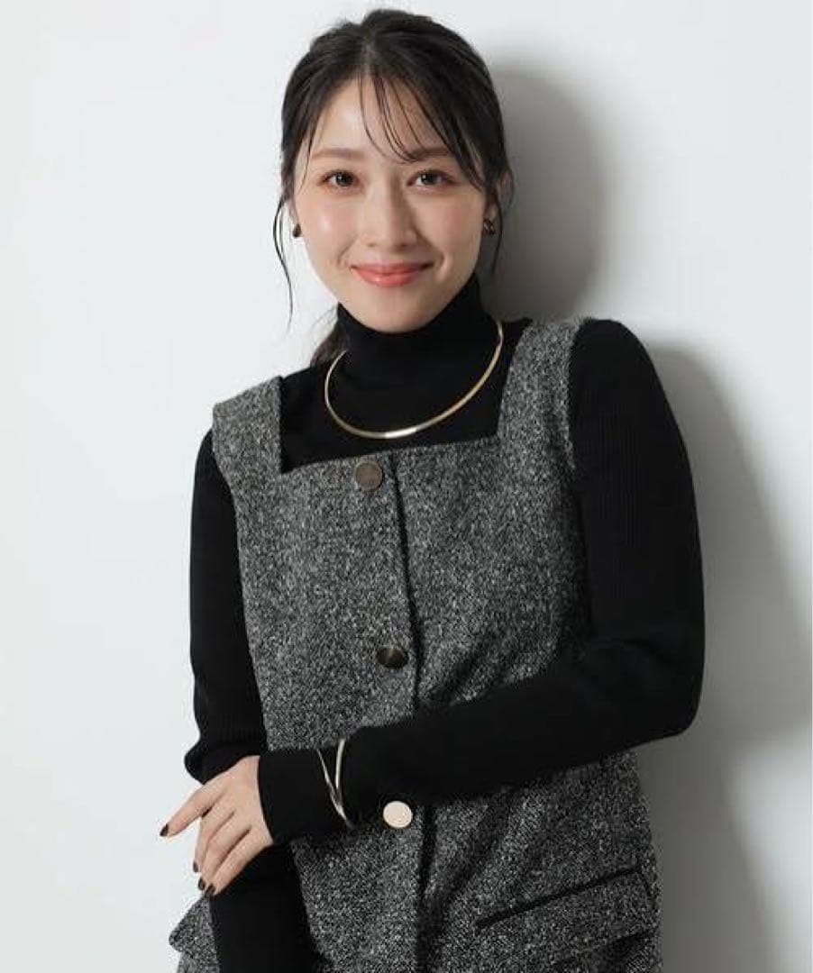 【未使用品タグ付き】アプワイザーリッシェ　スクエアネックミニジャンスカ