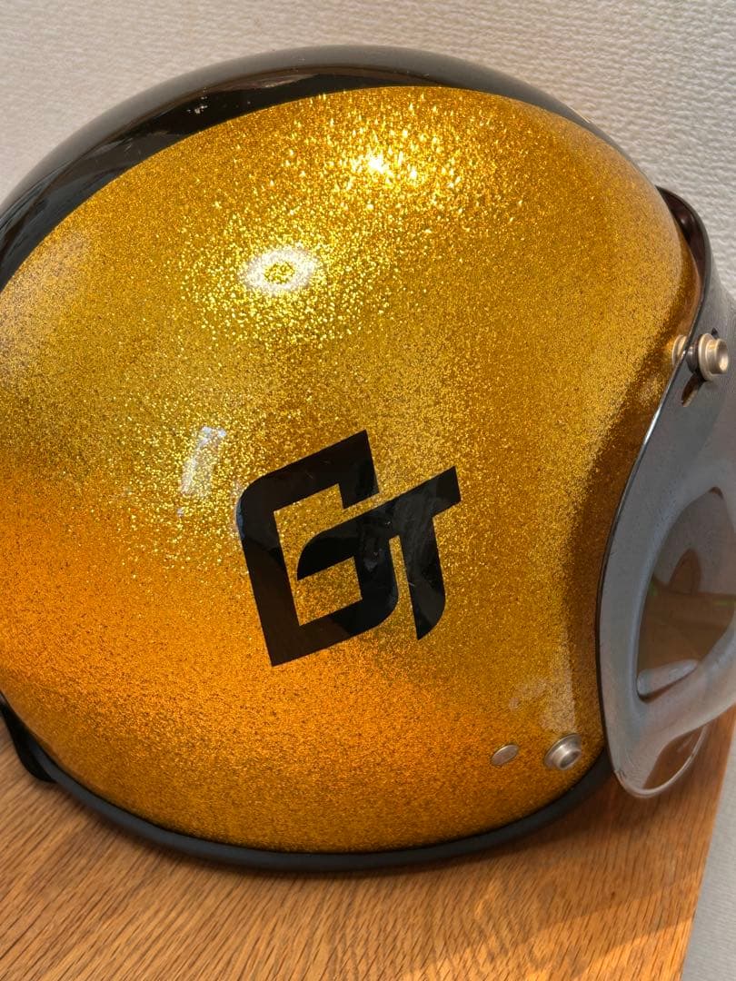 Buco ジェットヘルメット ゴールド・ブラック