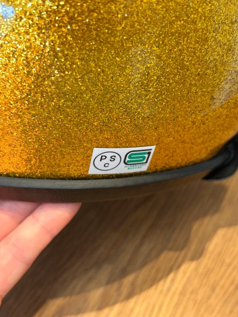 Buco ジェットヘルメット ゴールド・ブラック