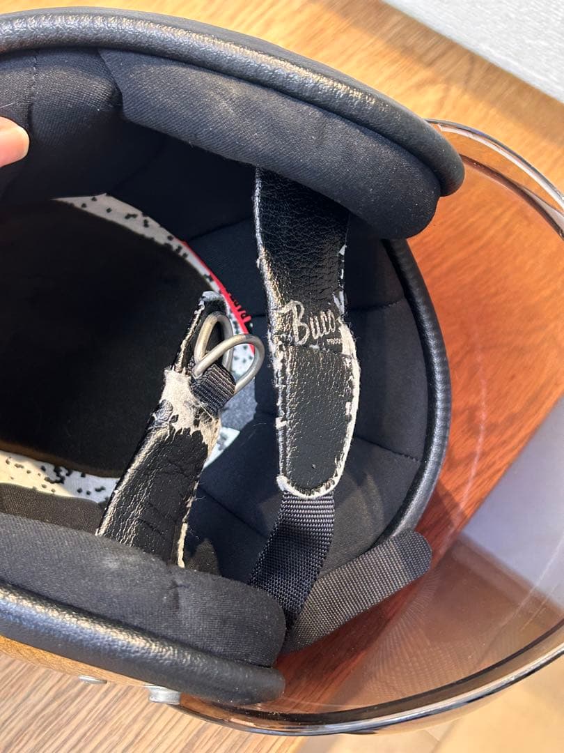 Buco ジェットヘルメット ゴールド・ブラック