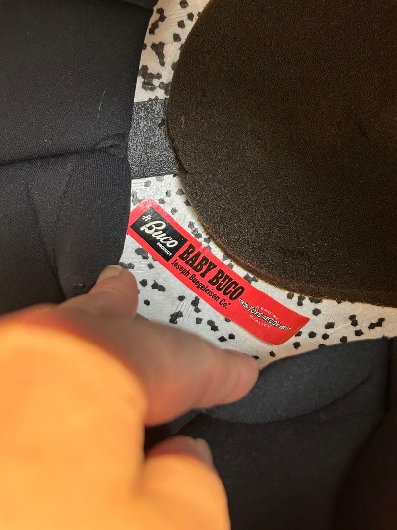 Buco ジェットヘルメット ゴールド・ブラック