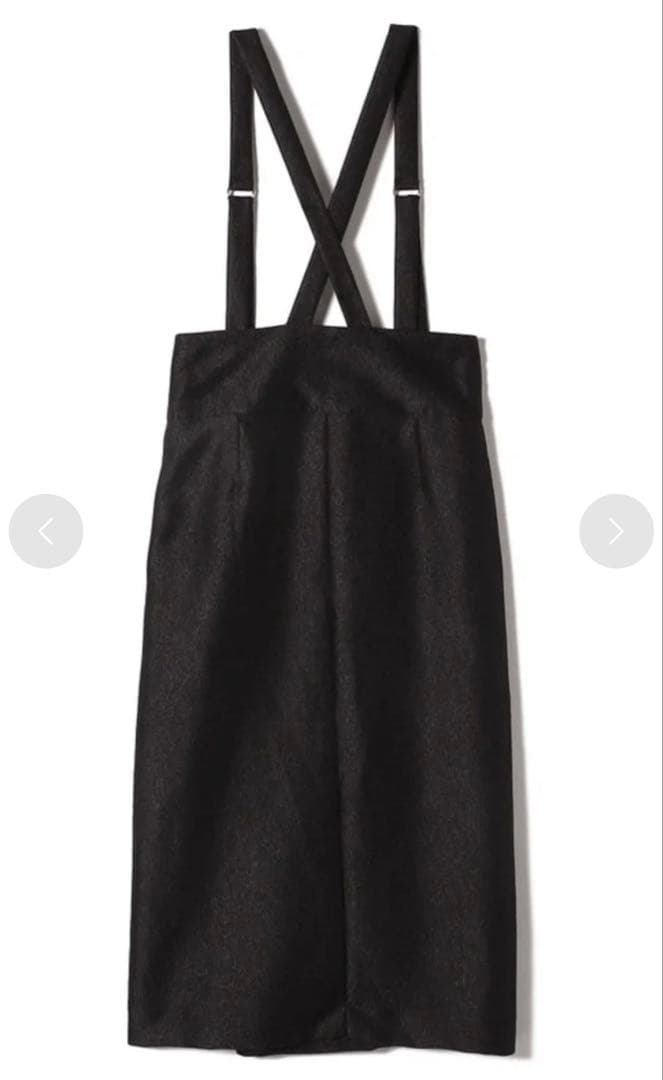 新品同様SHIPS別注assietteメタリックサスペンダー スカート