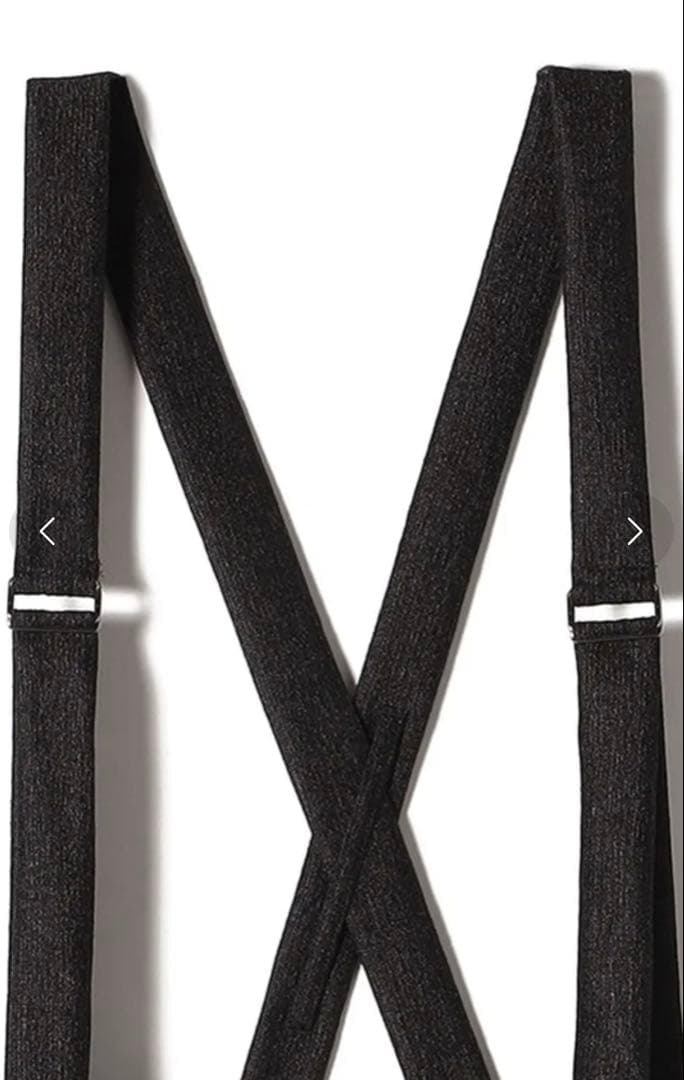 新品同様SHIPS別注assietteメタリックサスペンダー スカート