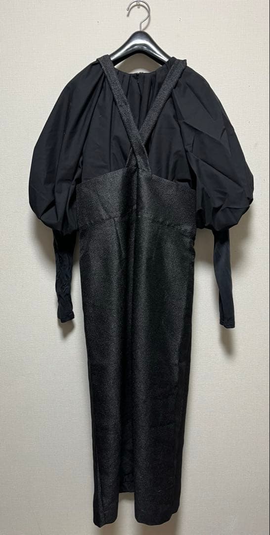 新品同様SHIPS別注assietteメタリックサスペンダー スカート