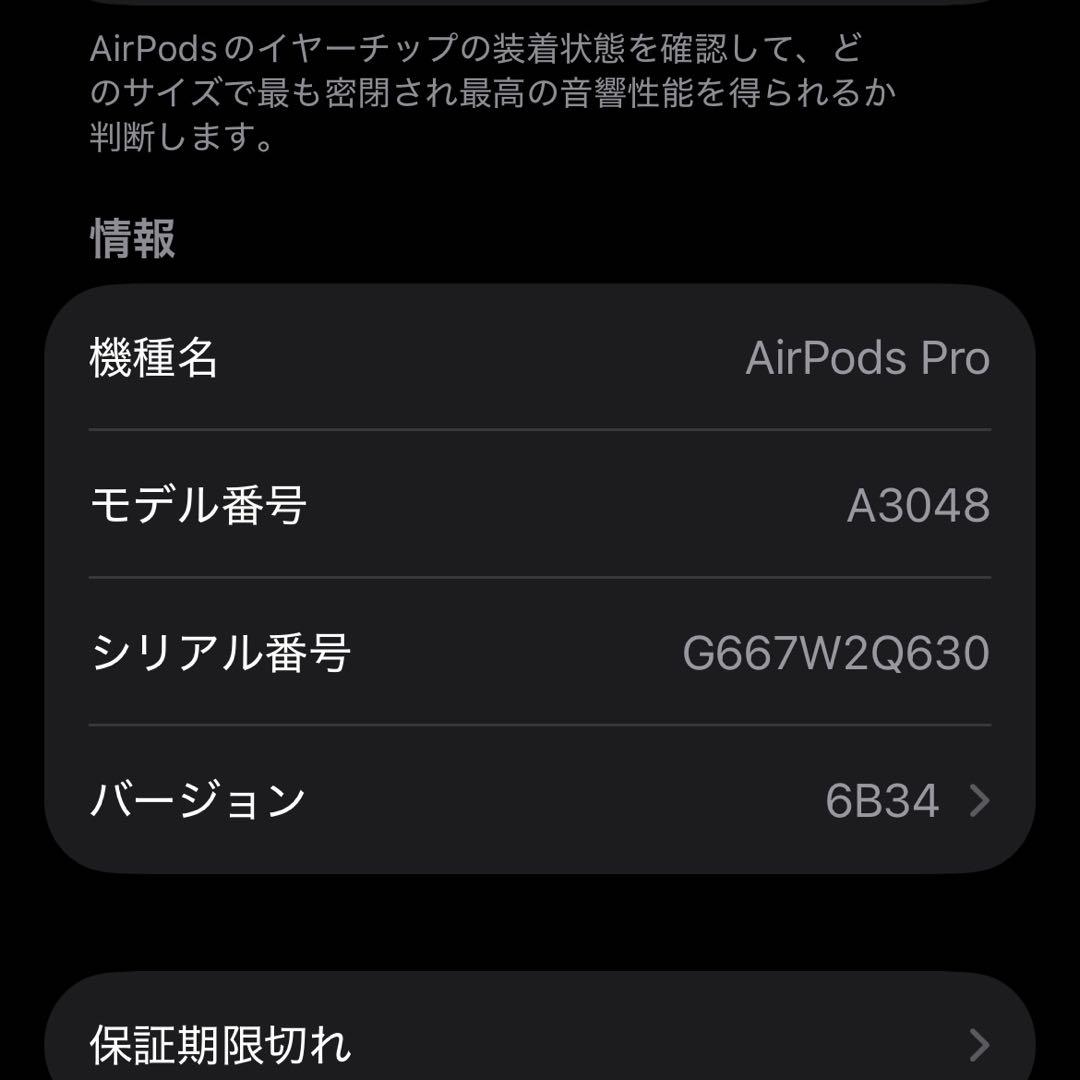 【美品】　AirPods Pro 第2世代 USB-C 全機能正常・付属品完備