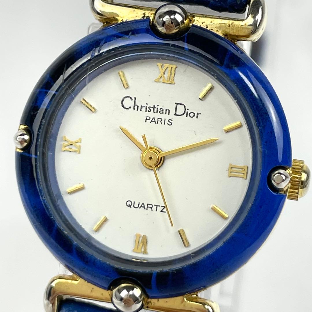 【稼働/新品電池】クリスチャンディオール　チェンジベゼル　腕時計　レディース