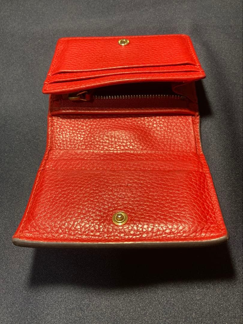 GUCCI アニマリエ　タイガー　赤　レアカラー 二つ折り財布　箱付き