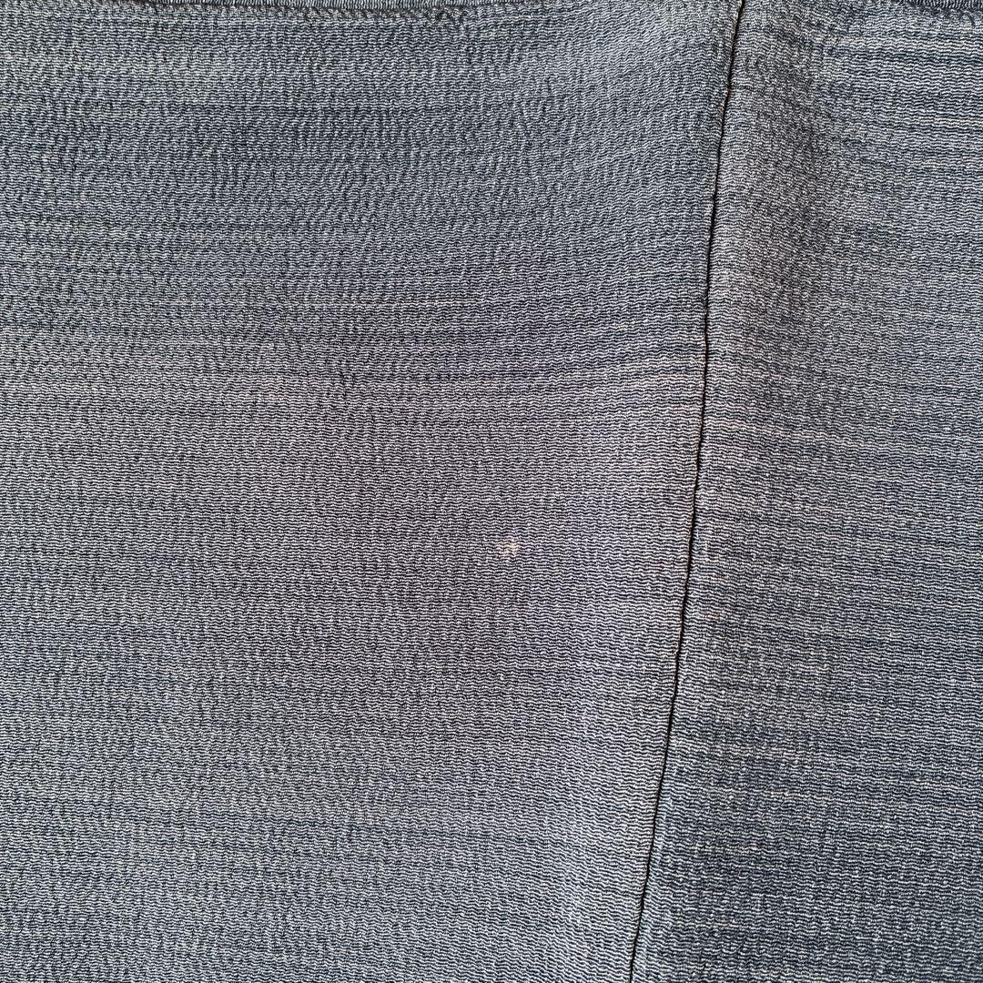 訪問着　フルセット　着物　正絹　紺色　ちりめん　凛やか草花　N3