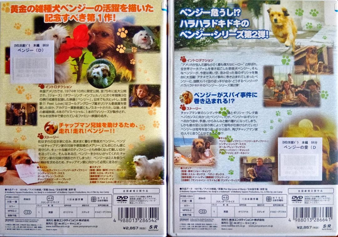 ベンジー ベンジーの愛 アンディ・ウィリアムス歌う主題歌と名犬の活躍が光る家族で