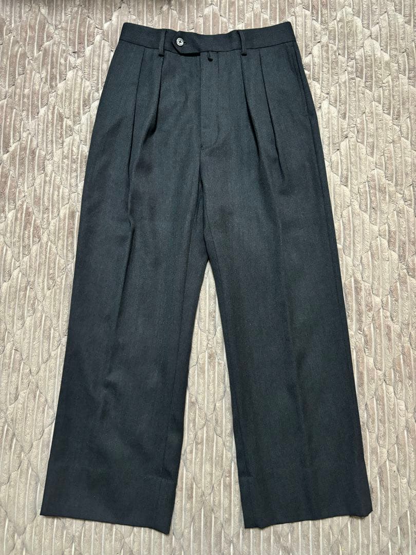 【バーバパパ】44 24aw Wool Gabardine Wide