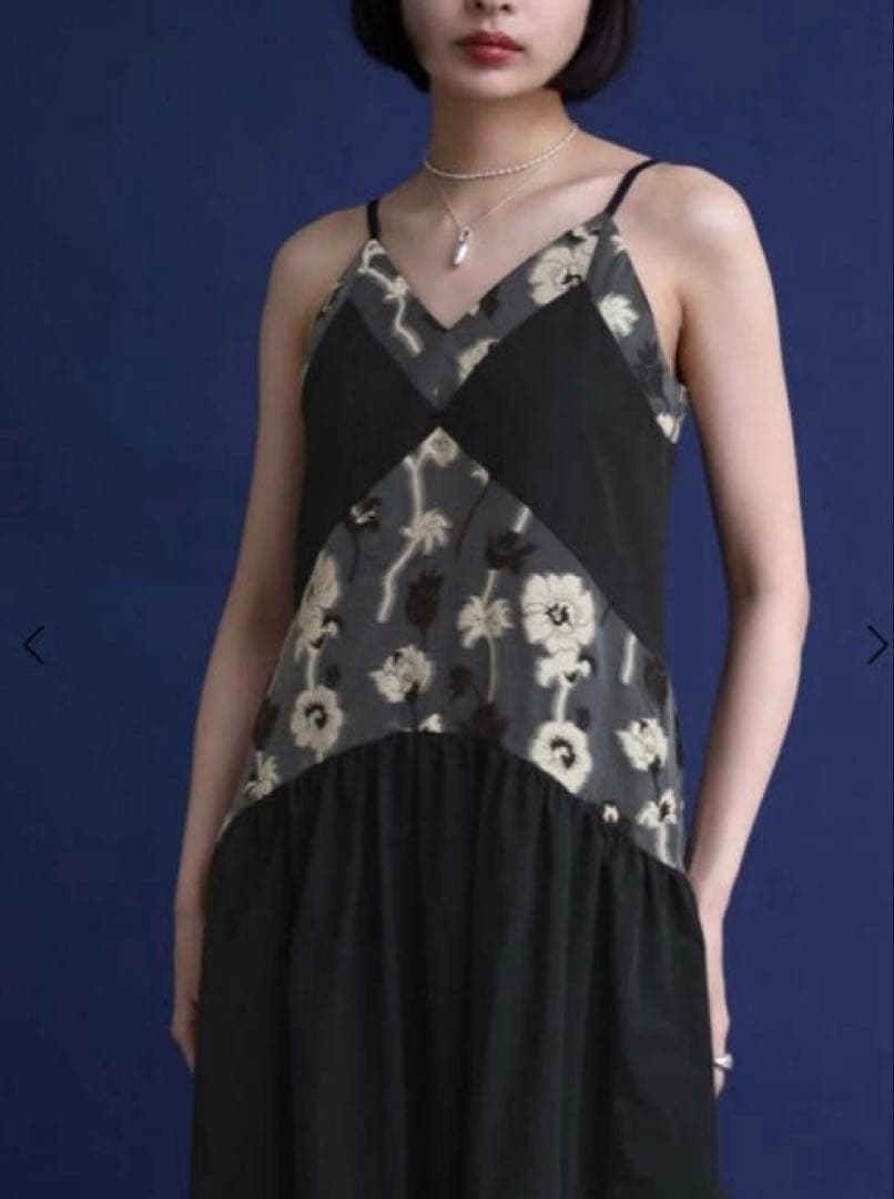 resil 桐生ヴィンテージフラワーキャミソールドレス