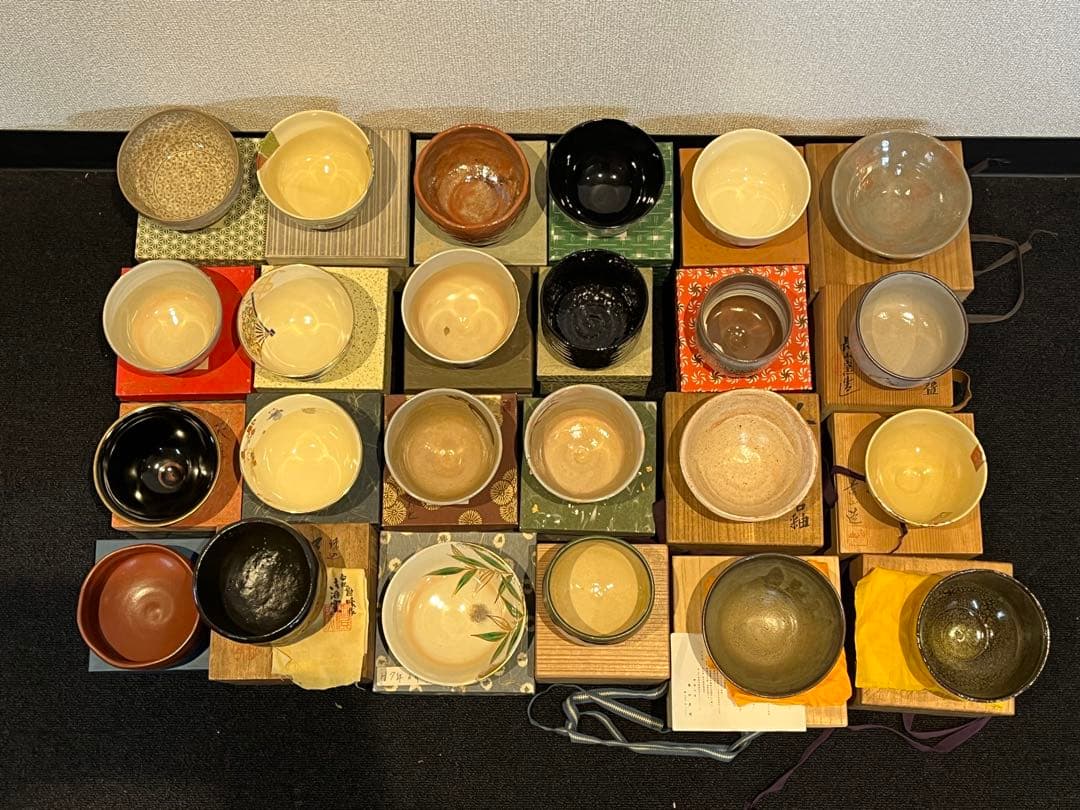 お*将様 茶碗 抹茶碗 まとめて 32点 箱付 茶道具 陶器 京焼 紫雲 英香