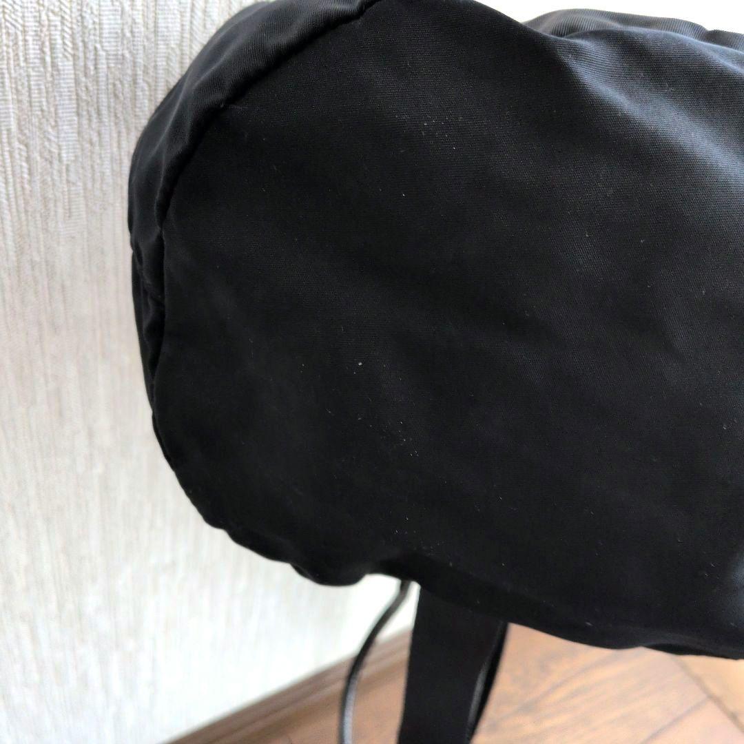 美品 PRADA 黒　ナイロン巾着 ボンサック リュック　ショルダーバッグ