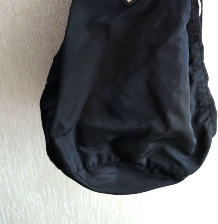 美品 PRADA 黒　ナイロン巾着 ボンサック リュック　ショルダーバッグ
