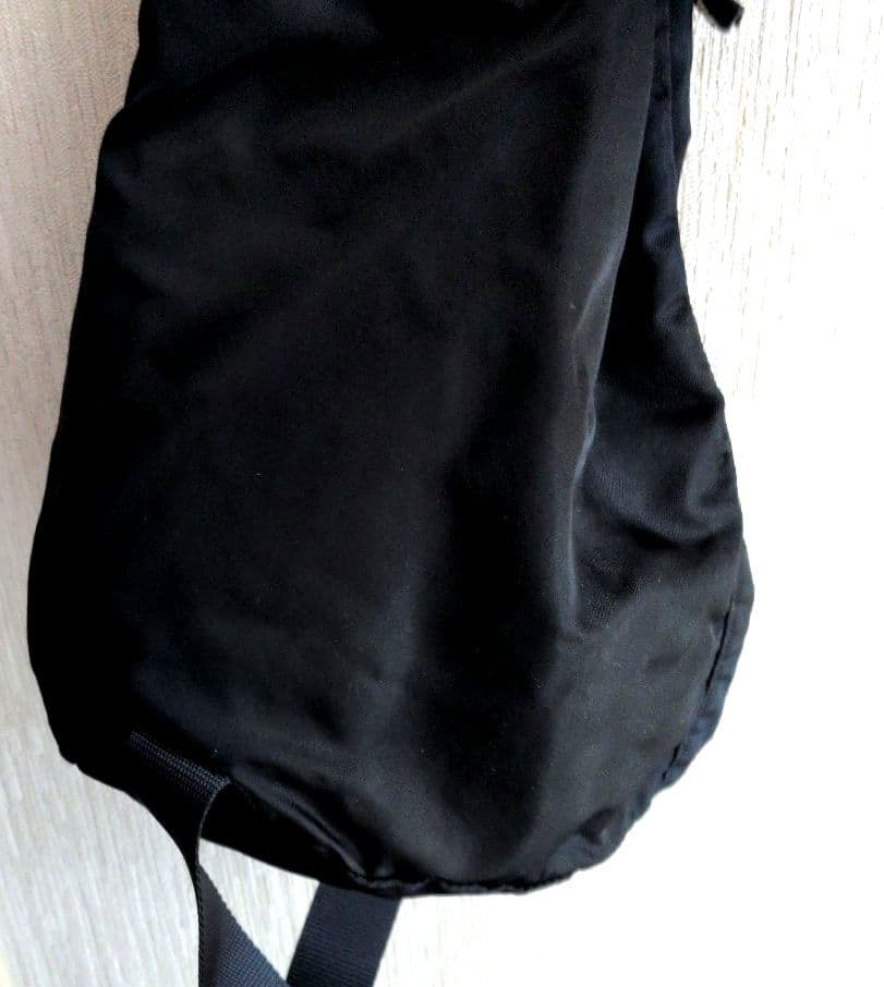 美品 PRADA 黒　ナイロン巾着 ボンサック リュック　ショルダーバッグ