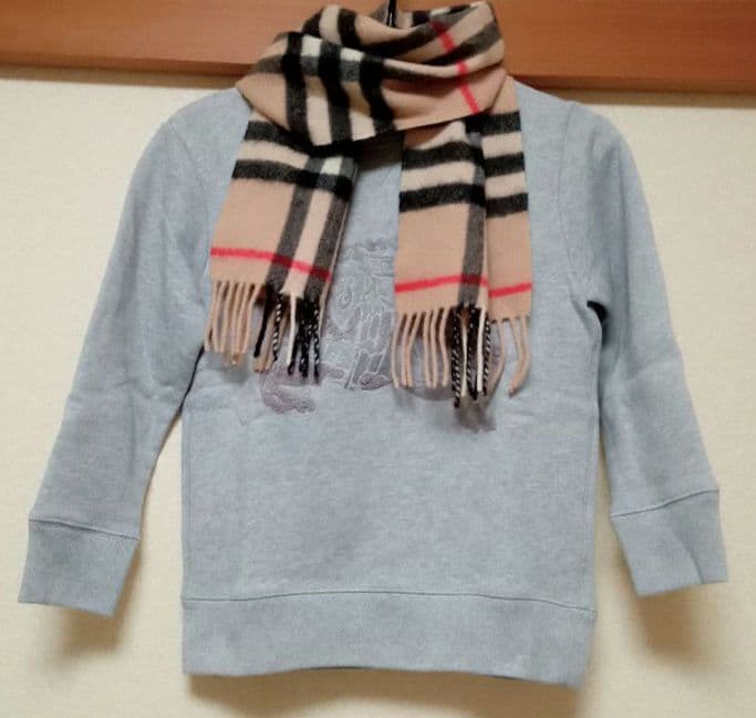 【BURBERRY】バーバリー チェック カシミア100%マフラー