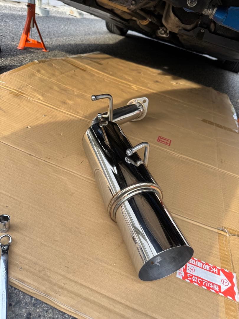 R様専　用ZN6 前期/後期オールステンレス製砲弾マフラー　中古