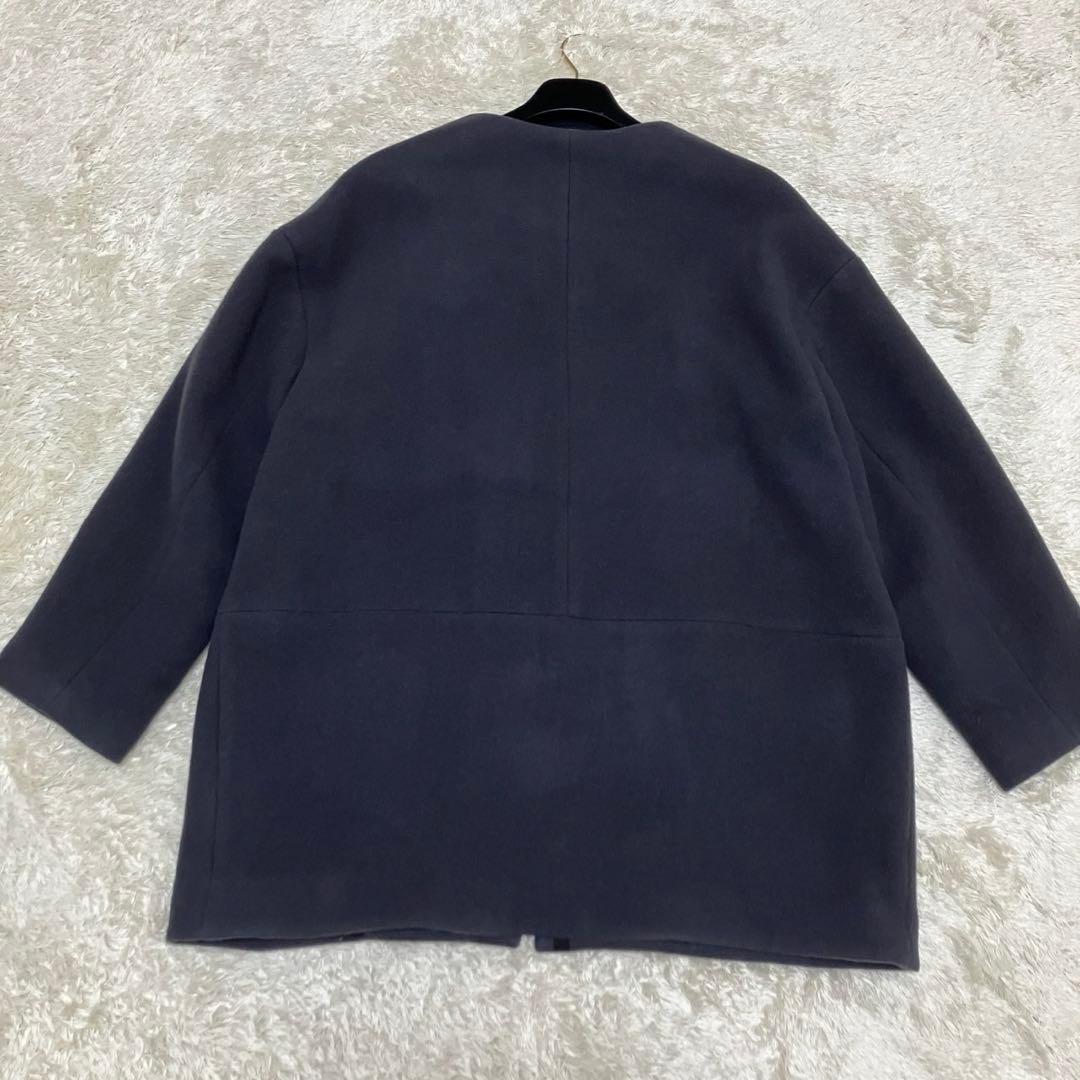 大きいサイズ✨　44 アンタイトル　ノーカラーコクーンコート　近年