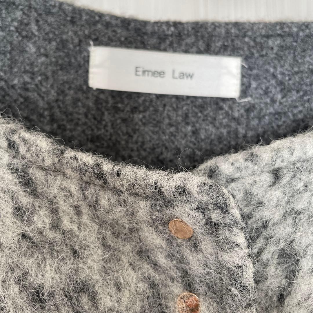 1月末まで⭐︎eimee law エイミーロウ　マーブルシャギーロングコート38