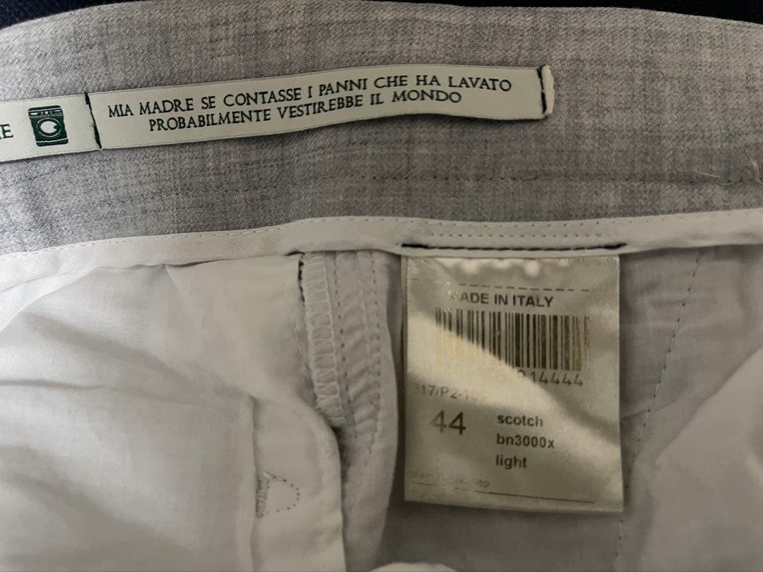 BERWICH Scotch ウォッシャブル グレー スラックス スコッチ