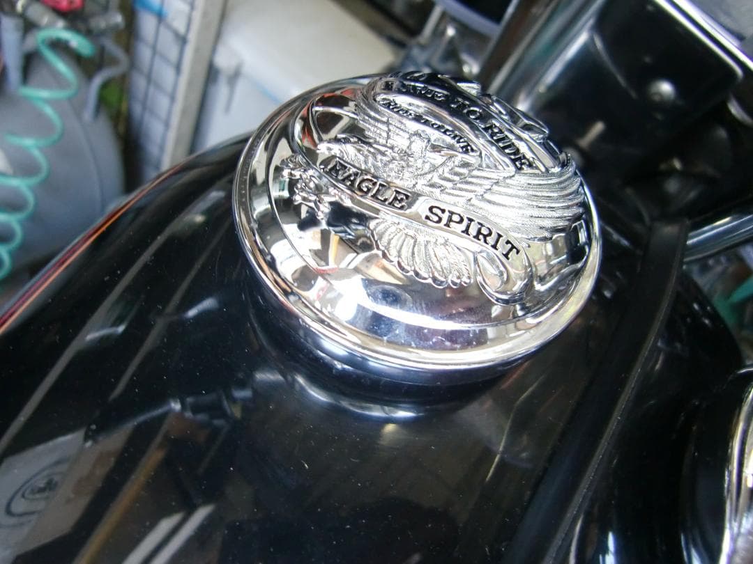 DS390126 ガスキャップメダリオン2個セット　クロームイーグル