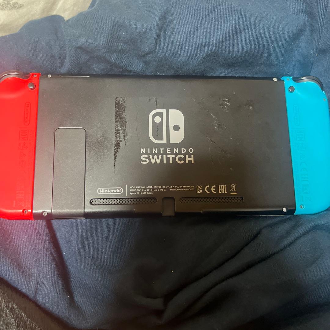 Nintendo Switch 本体 青/赤 キャリングケース付き