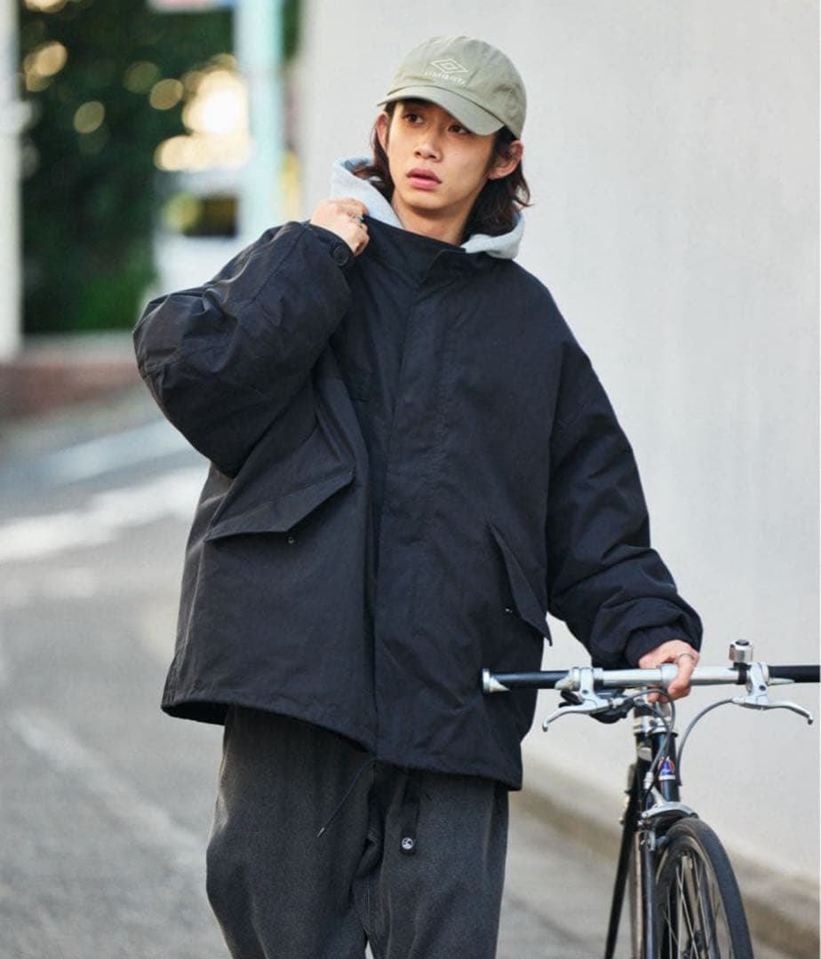 FREAK’S STORE ビッグシルエット ライナー付　ショートモッズコート