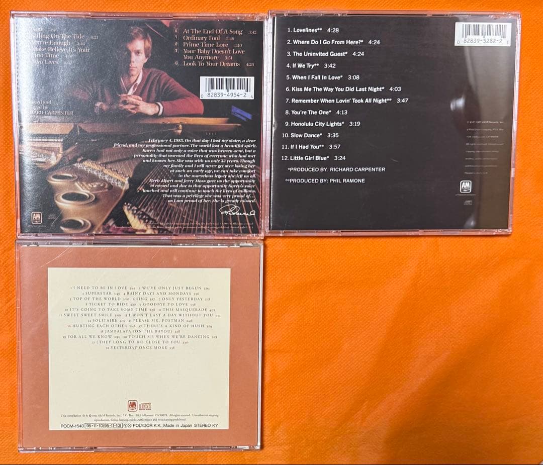 CARPENTERS リマスターCD 10枚　ベスト盤　バラ売り可能