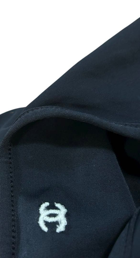 CHANEL VINTAGE フロント ココマーク 水着 ブラック 紐 新品