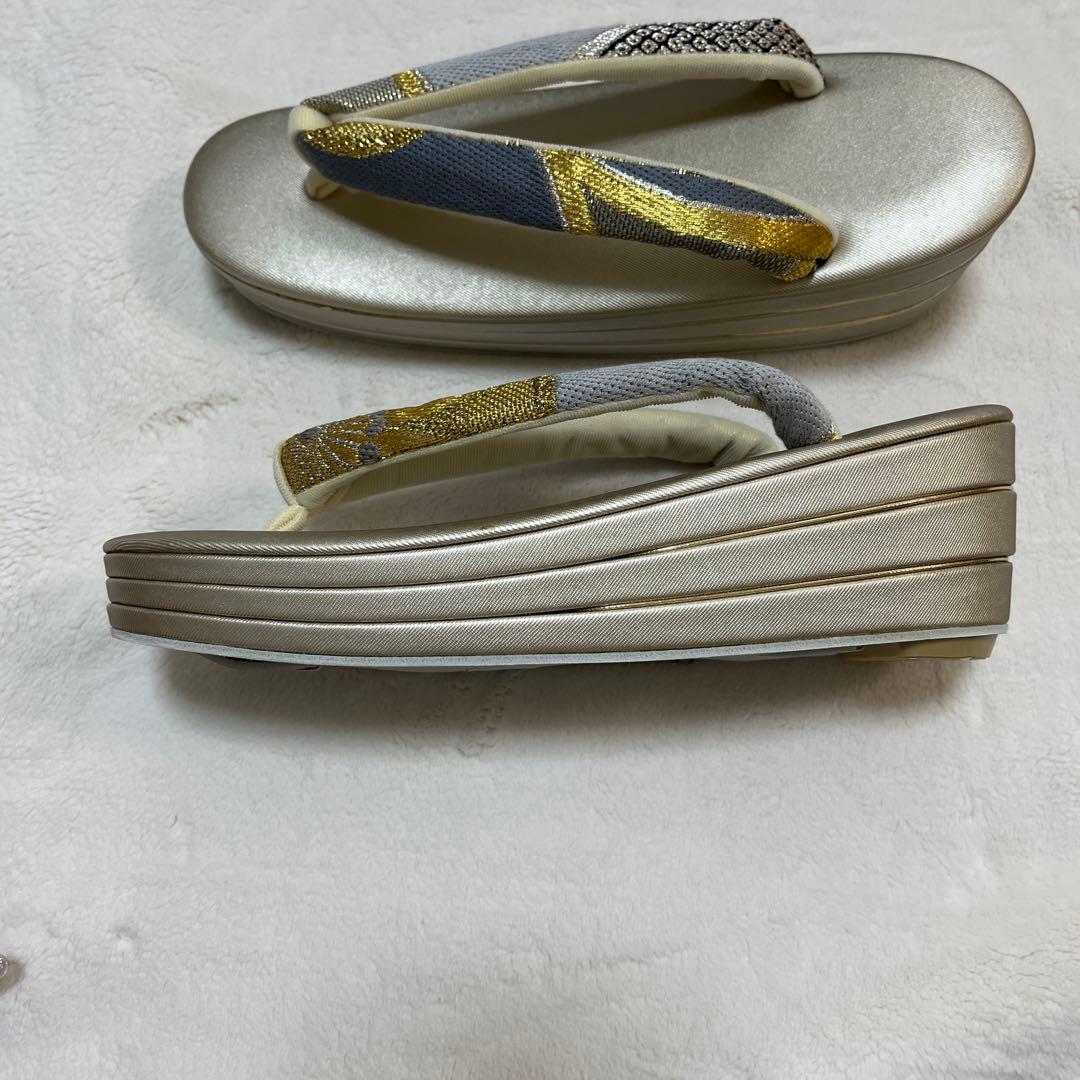 新品未使用訳あり和柄花柄バッグ草履セット草履バック着物振袖訪問着留袖成人式結婚式