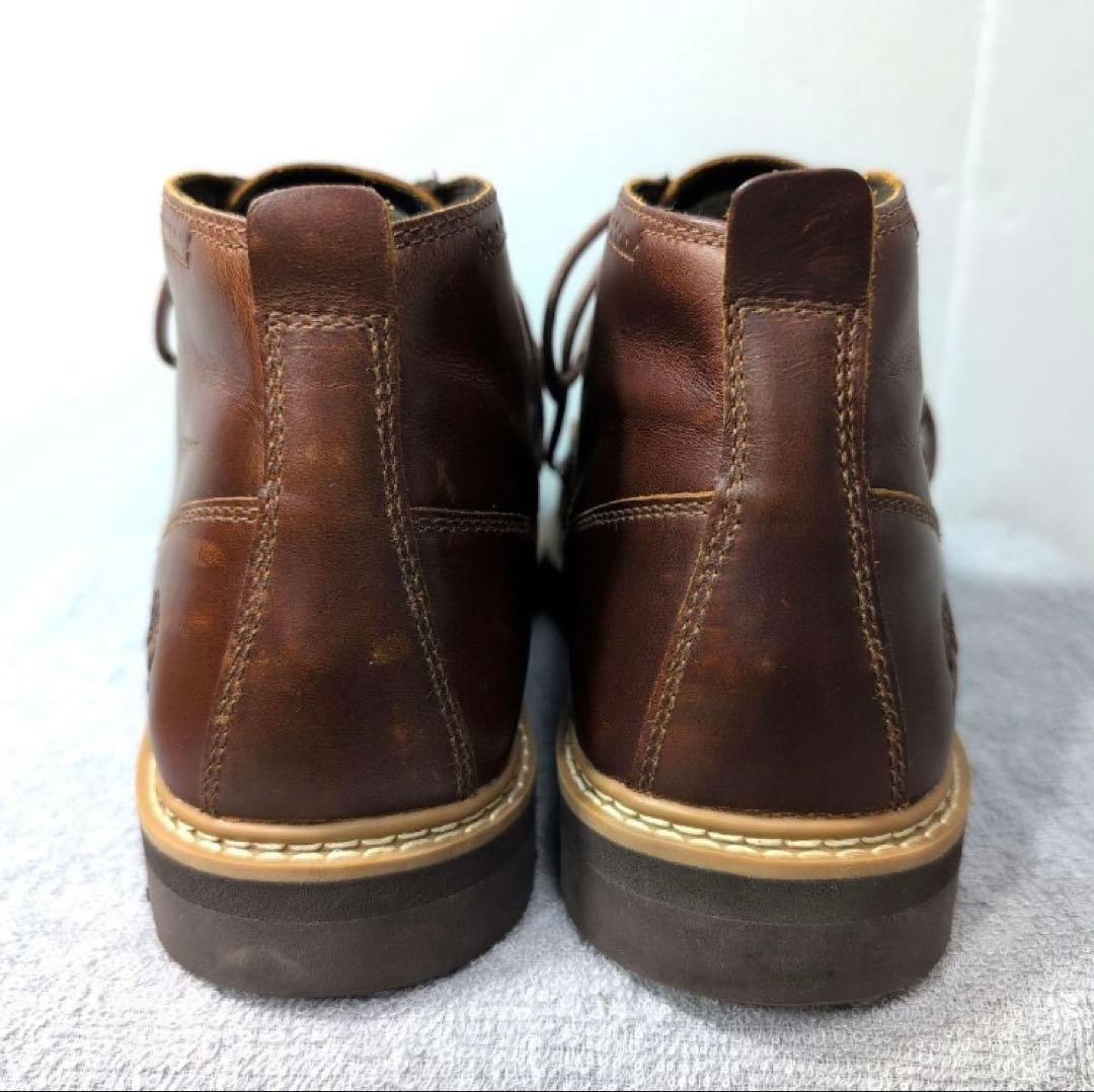 Timberland ダークブラウン レザー チャッカブーツ A2C53
