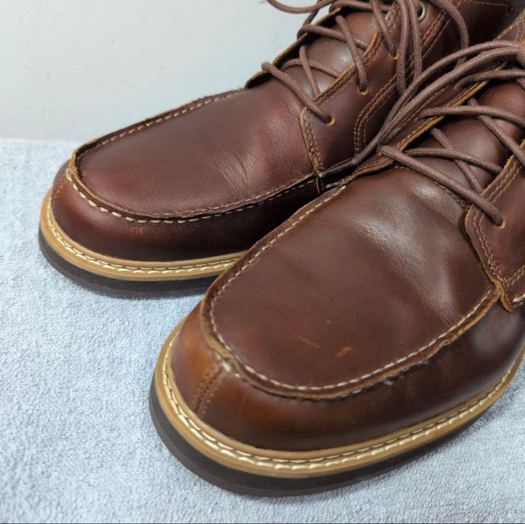 Timberland ダークブラウン レザー チャッカブーツ A2C53