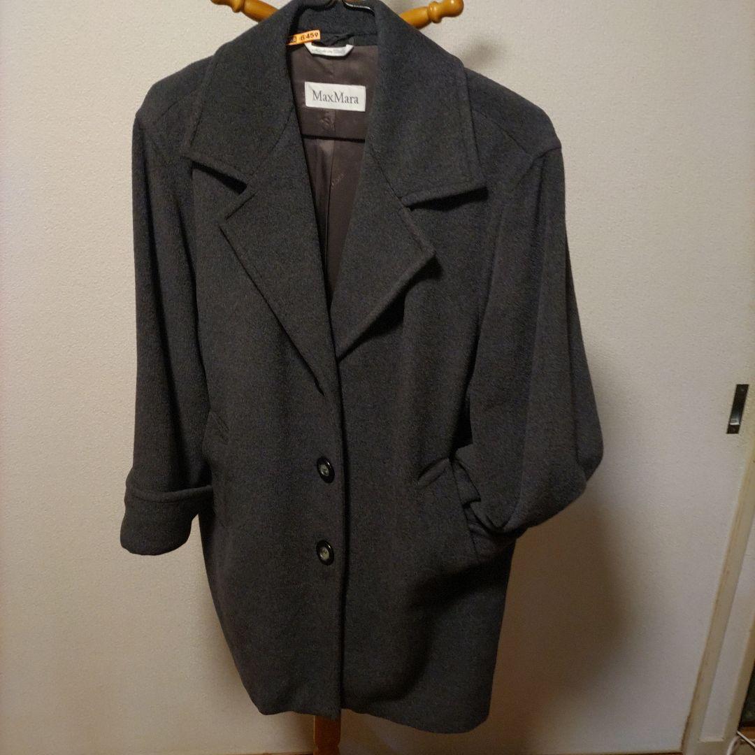 マックスマーラ グレーチェスターコート ホワイトタグ ロングコート