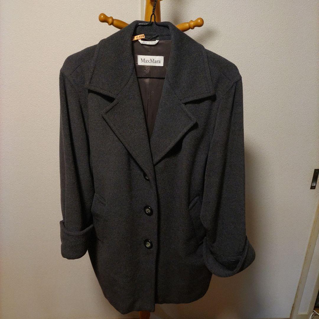 マックスマーラ グレーチェスターコート ホワイトタグ ロングコート