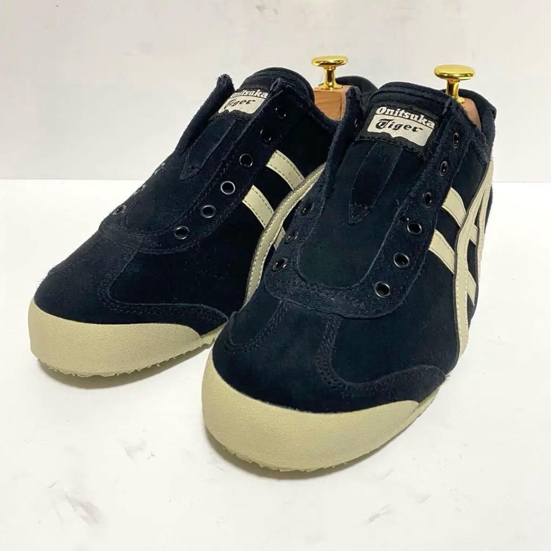 【未使用級】オニツカタイガー メキシコ66 スエード スリッポン 23.5㎝