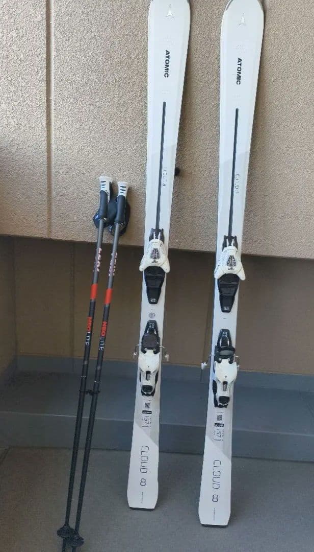 ATOMIC CLOUD 157 スキーセット ポール、カバー付き