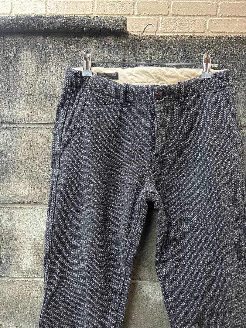 WESTRIDE ウエストライド ワークトラウザー ごま塩　ビーチクロス