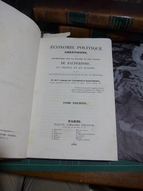 高価なEconomie politique chrétienne1834/初版