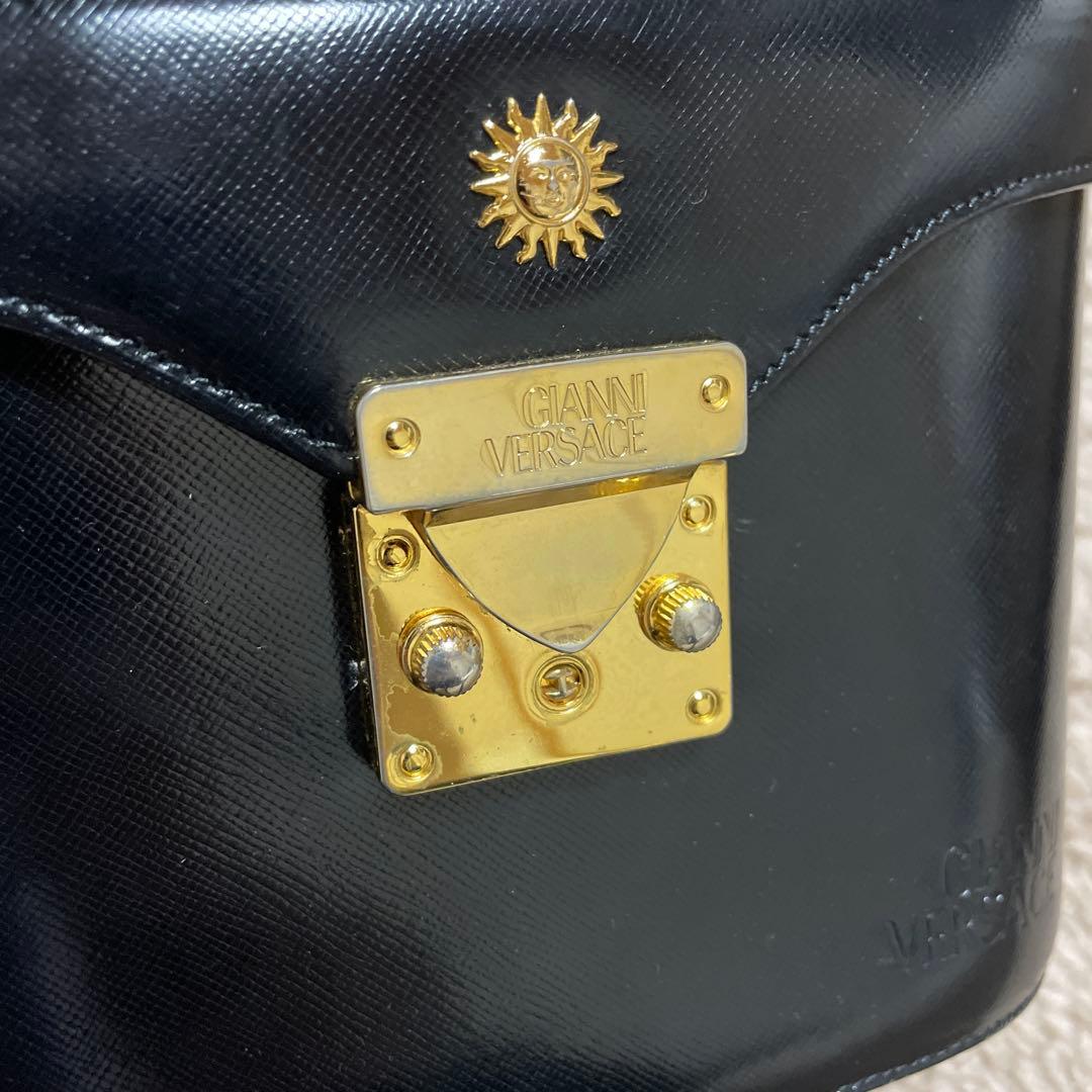 VERSACE ヴェルサーチ サンバースト バニティバッグ ショルダー 2WAY