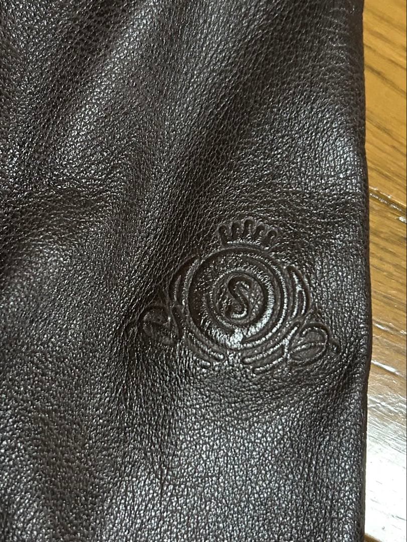 SUGAR RIDEZ ダークブラウン レザージャケット Lサイズ