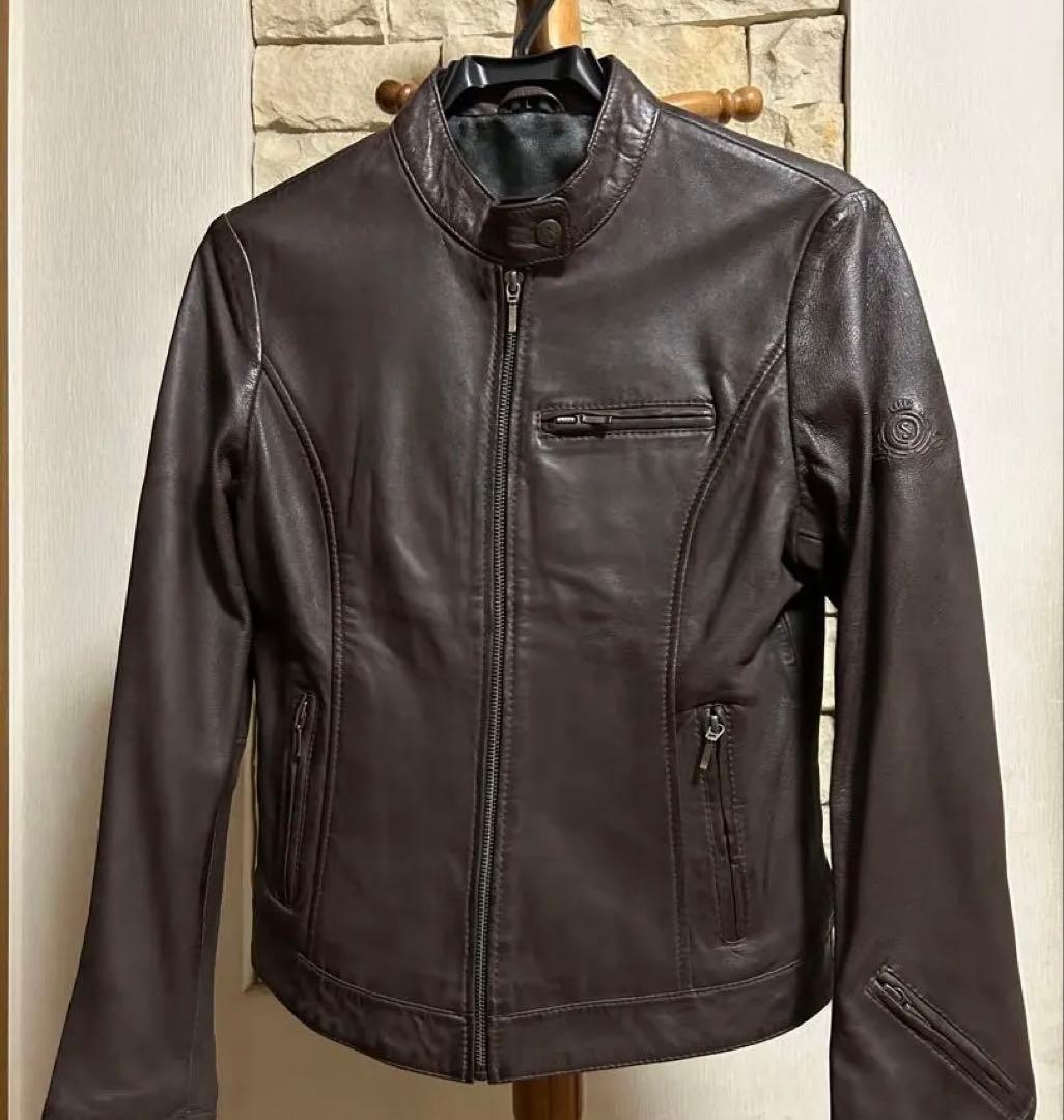 SUGAR RIDEZ ダークブラウン レザージャケット Lサイズ