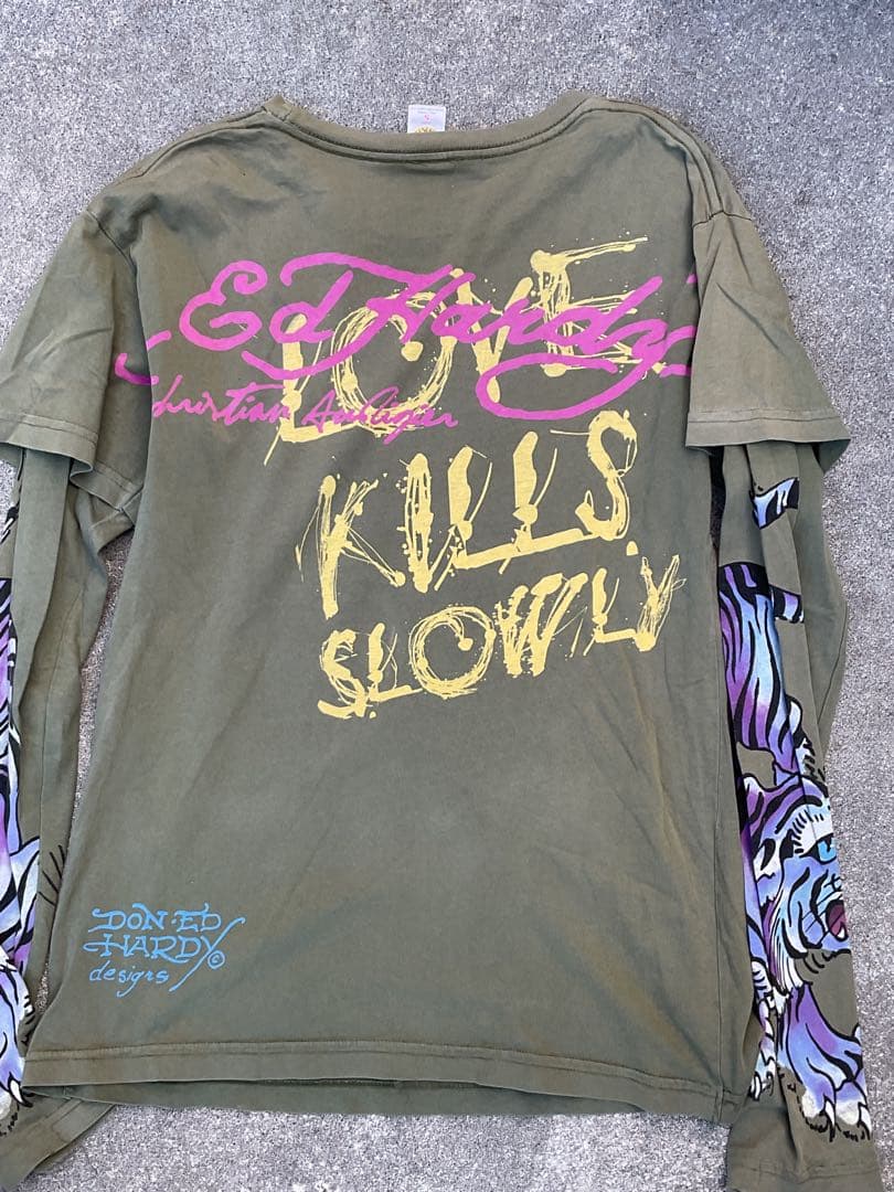 Ed Hardy エドハーディ　y2k平成grunge 総柄