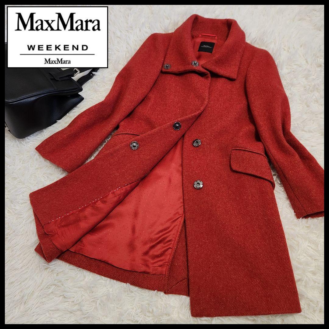 【訳あり美品】WEEKEND MAX MARA スタンドカラーコート
